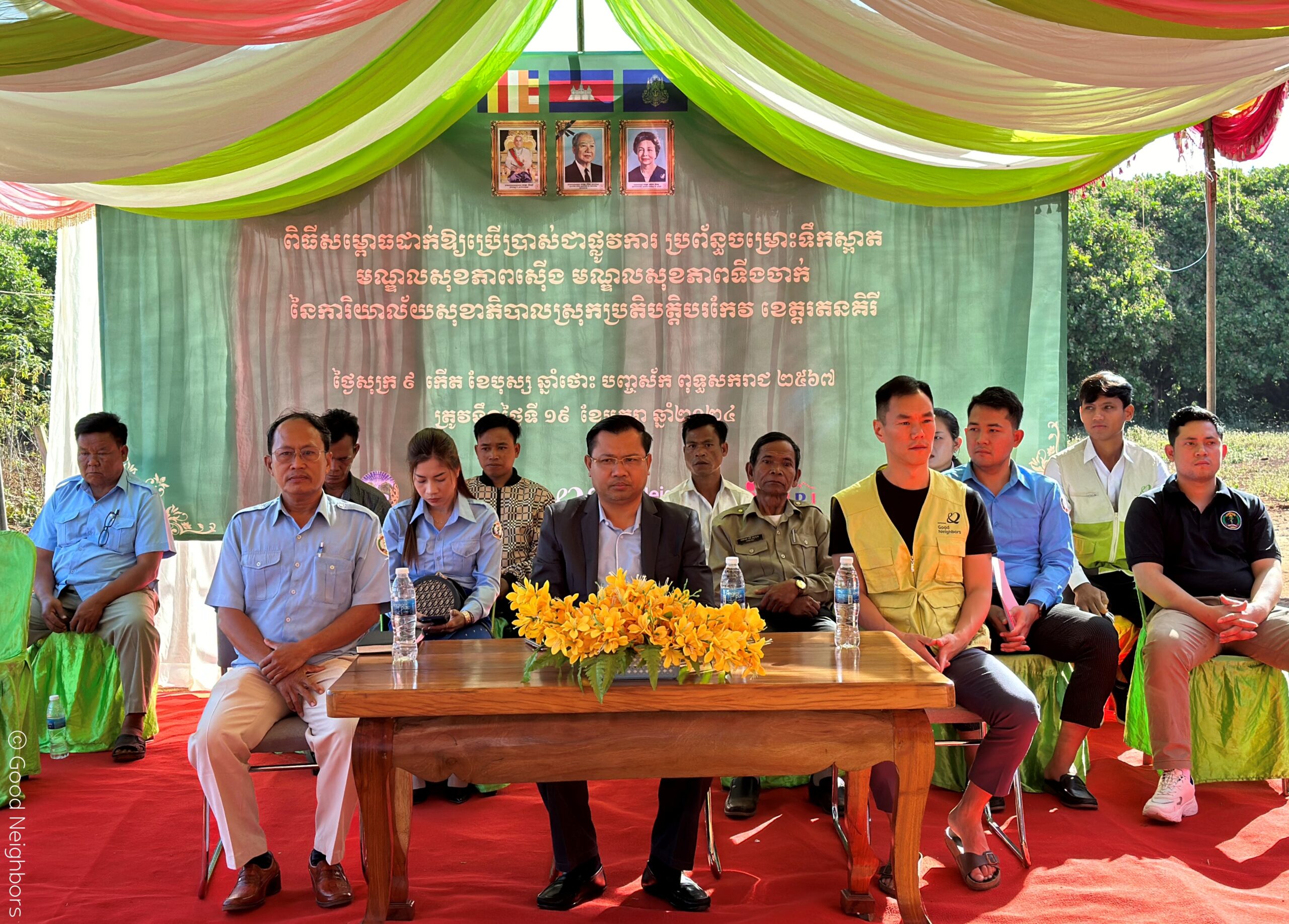 Good Neighbors Cambodia – FILA Group Handed Over Water System to Srae Angkrorng Health Center and Serng Health Center