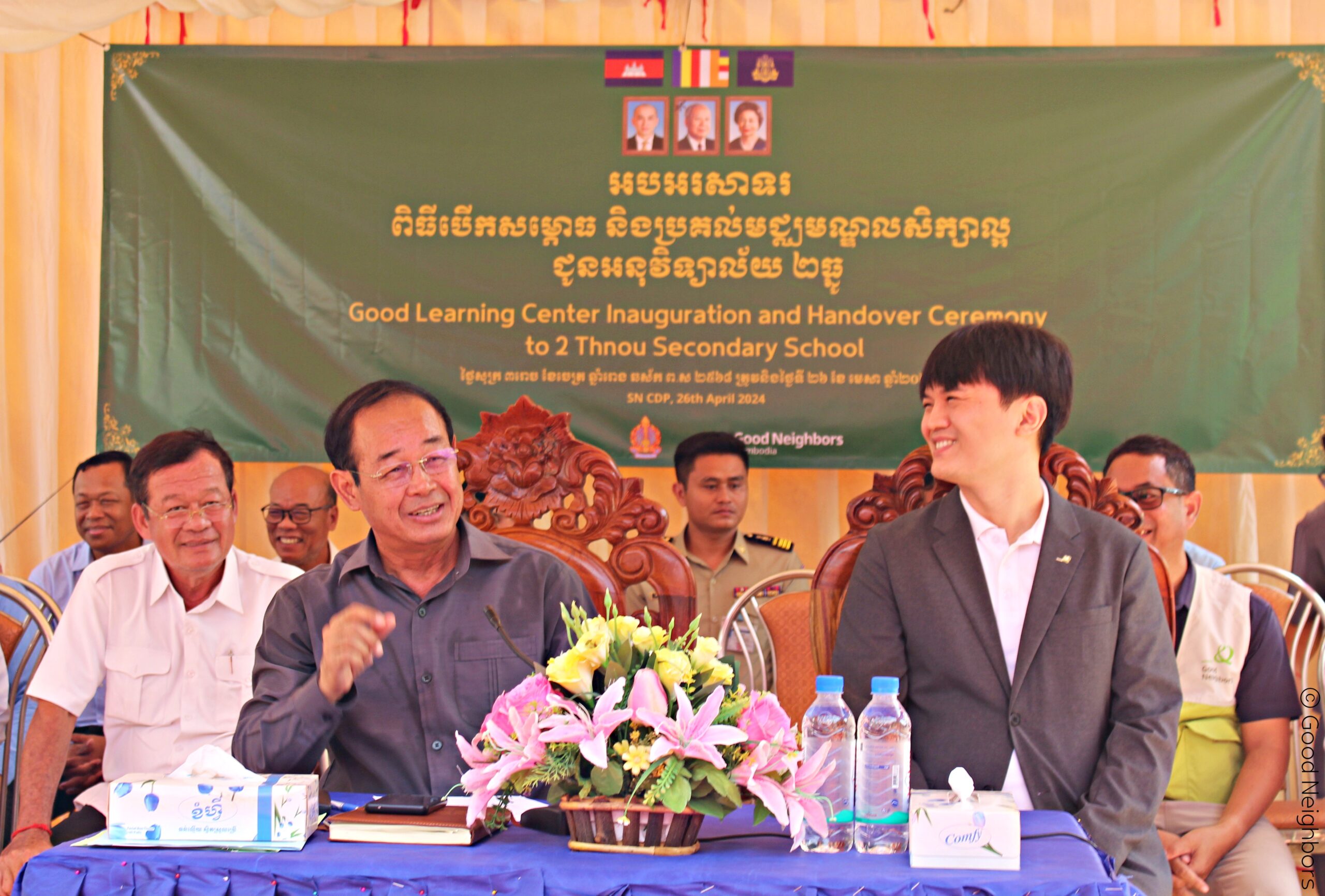Good Neighbors Cambodia Handovers Good Learning Center to 2 Thnou Secondary School in Kratie Province